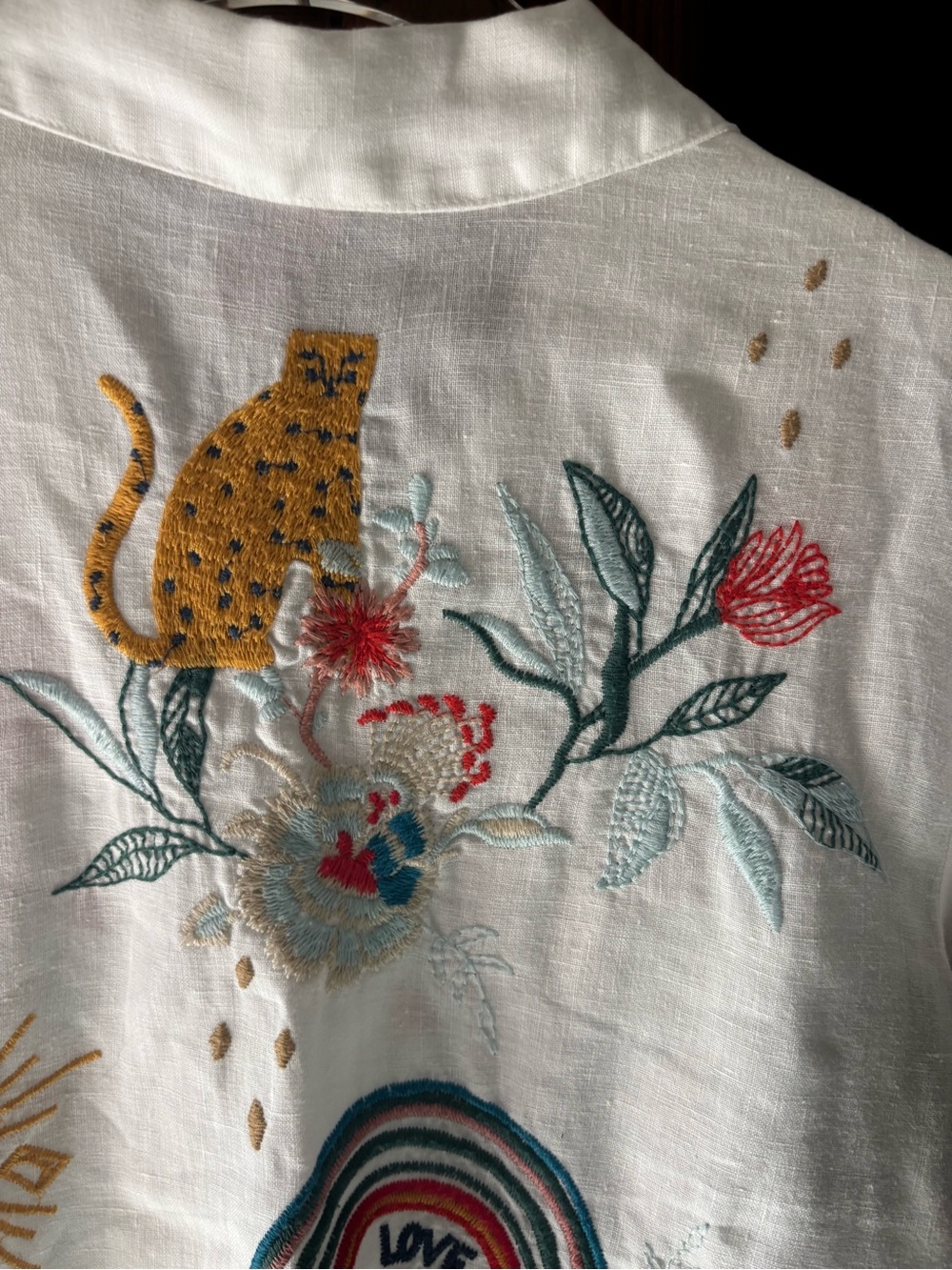 Beautiful Johnny Was Ruth Lisbon Tiger Blouse in size Small - Picture 9 of 11